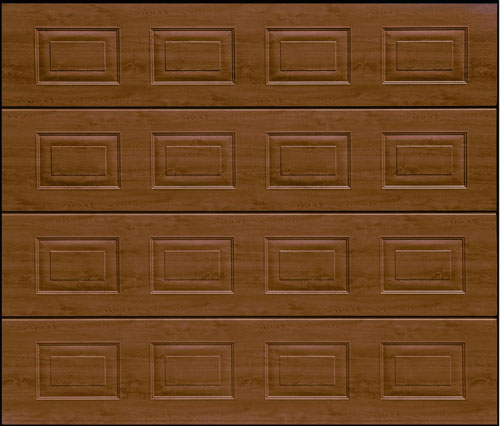 Sectional Garage Door - Georgian Medium Oak