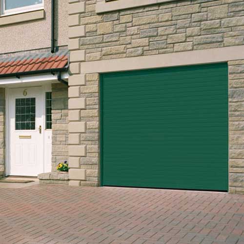 Roller Shutter Garage Door - Green